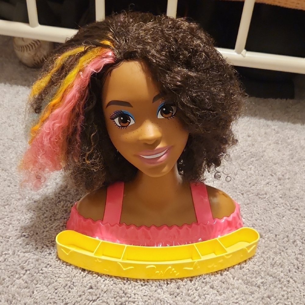 Barbie Hair Styling Doll with Rainbow Highlights